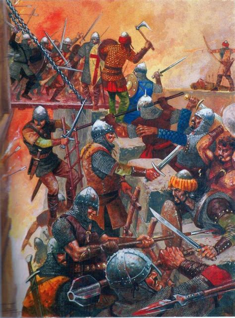 Crusaders Storming Jerusalem During The First Crusade Medieval