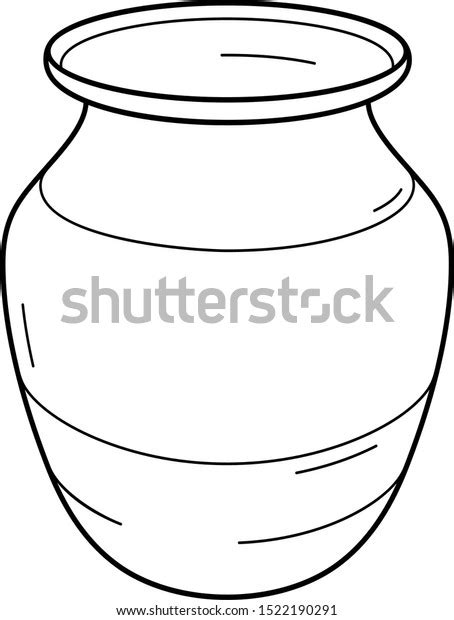 2 658 Clay Pot Outline Images Stock Photos And Vectors Shutterstock