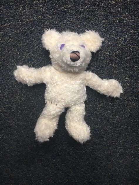 Disney Bear In The Big Blue House Ojos White Bear Plush Stuffed Toy 10