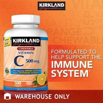 Including herbal supplements, minerals, fish oils & omegas, probiotics, antioxidants, enzymes & supplements. Kirkland Signature™ Chewable Vitamin C 500 mg., 500 ...