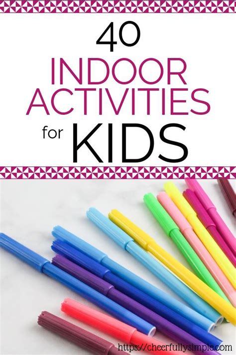 Cards with big numbers help those with low vision. 40 Fun Indoor Activities for Kids of ALL AGES | Indoor ...