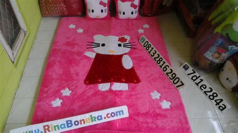 Bahan bulu rasfur, busa, alas anti slip, sleting dan silikon. Karpet kasur bulu rasfur karakter hellokitty harga murah ...