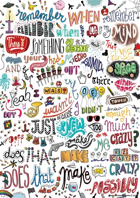 Cute Word Illustrate Craft Doodle Collage Pinterest Graphics