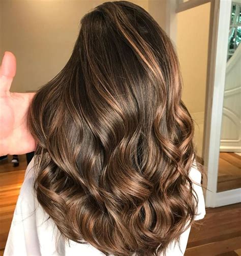 Long Hair With Caramel Highlights Fashion Style