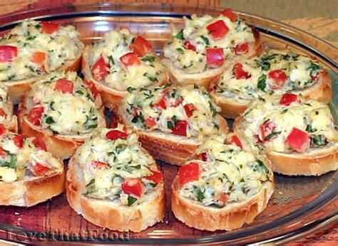 Want some great ideas for cold party appetizers? Crab Crostini Recipe with Picture - LoveThatFood.com ...