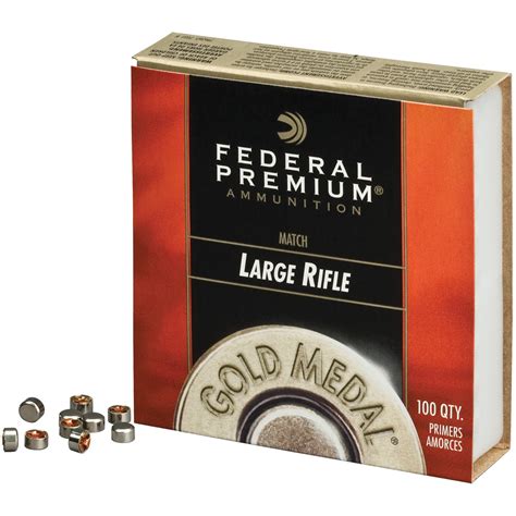 Natchez Federal Premium Gold Medal Centerfire Primers Large Rifle Match