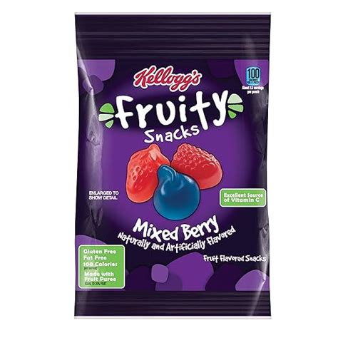 Kelloggs Fruity Snacks Mixed Berry 25oz Bag 48box By Reg Amazon