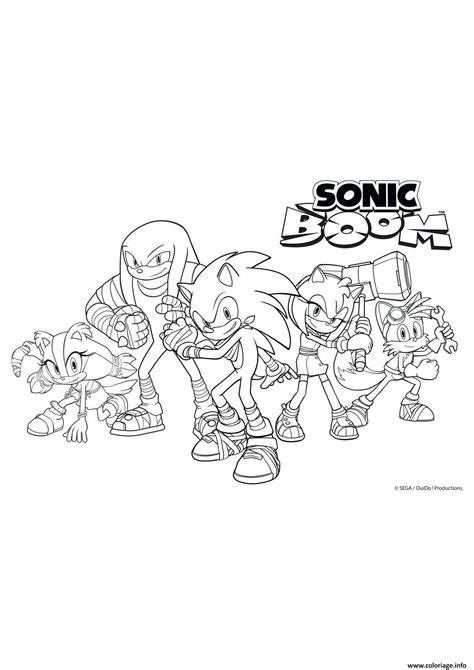 Coloriage La Bande De Sonic Boom Au Complet Dessin Gulli à imprimer