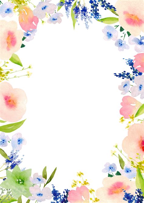Floral frame PNG