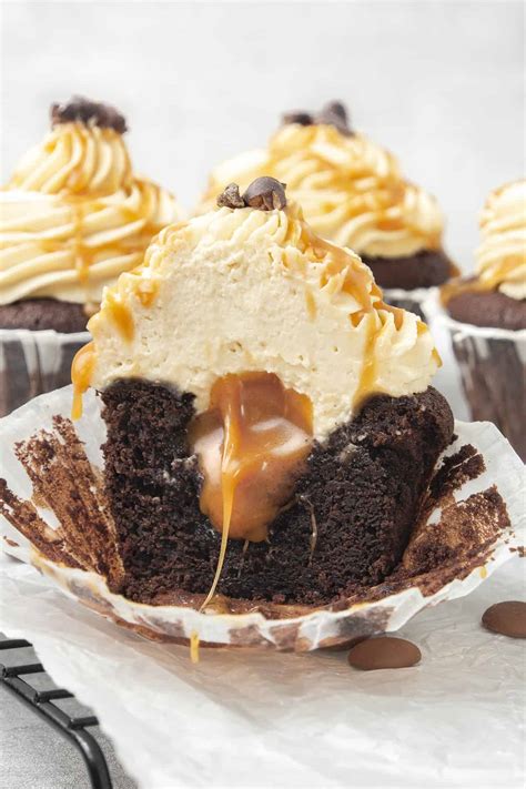 Chocolate Caramel Cupcakes Video Spatula Desserts