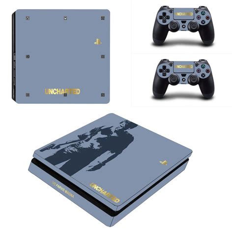 Uncharted 4 Ps4 Slim Edition Skin Decal For Console And 2 Controllers