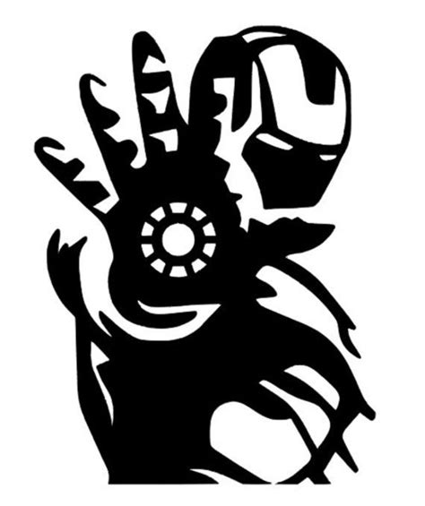 Iron Man Svg For Craft Machines Cricut Cameo Silhouette Etsy Car