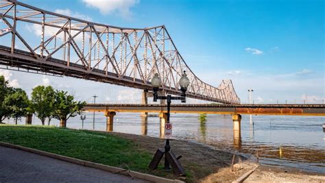 Martin Luther King Bridge Over Mississippi River In St Louis St