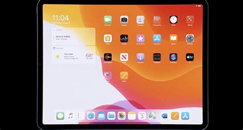 The widget for that app. Apple Announces iPadOS at WWDC 2019 | Beebom