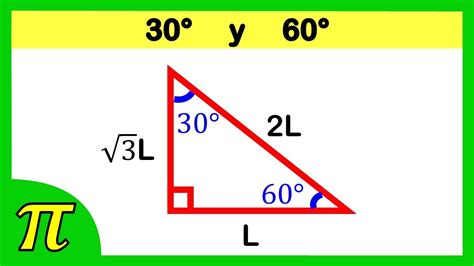Construcción Del Triángulo Rectángulo Notable De 30 Y 60 Grados Youtube