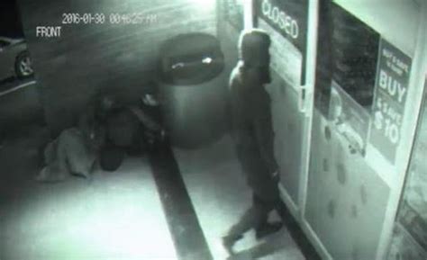 man caught in cctv going through wall see it for yourself
