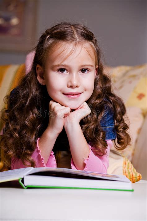 Girl Reading Book Stock Photo Image Of School People 7514424