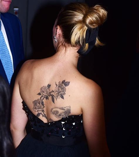 Scarlett Johansson Rose Tattoo