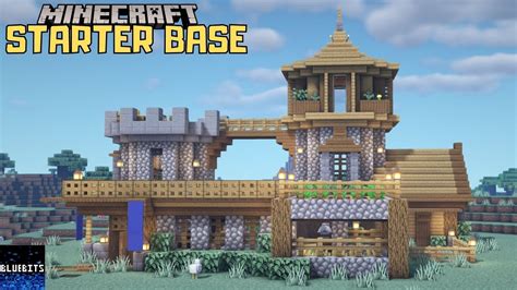Minecraft How To Build An Ultimate Starter Base Tutorial Youtube
