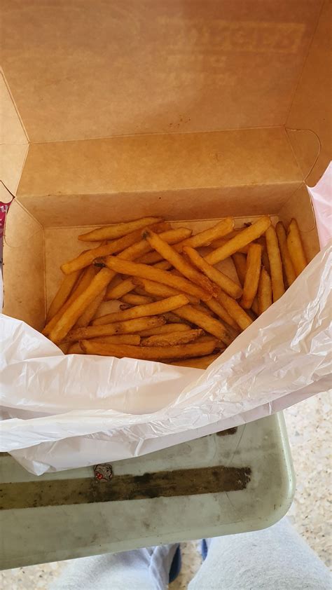 Asked For As Much Extra Fries As They Are Allowed And They Gave A Whole