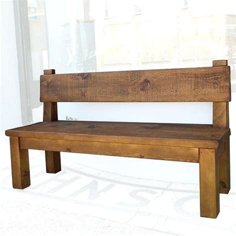 Outdoor Benches With Backs Diy Bench Seat Back Rustic Rustic Bench