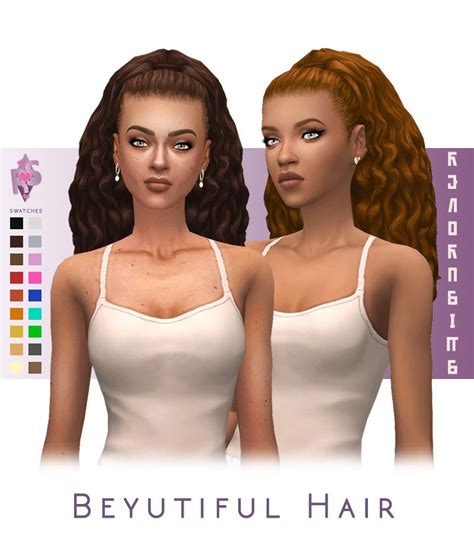 Cc Stories Maxis Match Happy Place Sims Hair Sims 4 Curly Hair