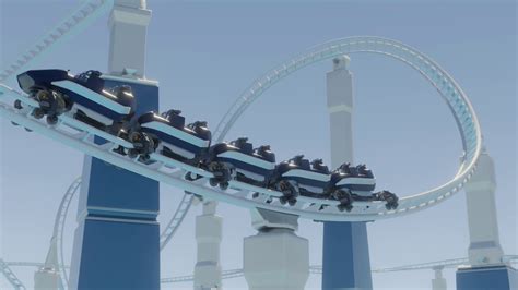Roller Coaster 3D Animation Test In Blender 2 8 Alpha Rendered In