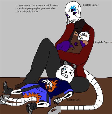 Kingtale Gaster And His Sons Very Protective Dad By Natalia Clark On Deviantart
