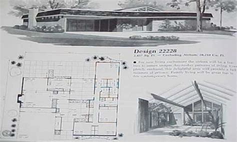 House plan 4 bedrooms 2 5 bathrooms garage 3727 drummond plans. Awesome Mid Century Ranch House Plans - New Home Plans Design
