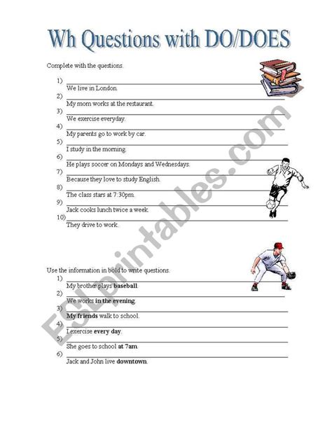 ️do Does Questions Worksheet Free Download