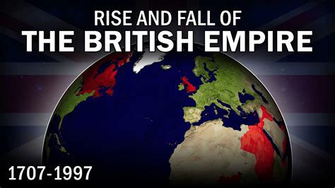 Rise And Fall Of The British Empire Animated Timeline Map Youtube
