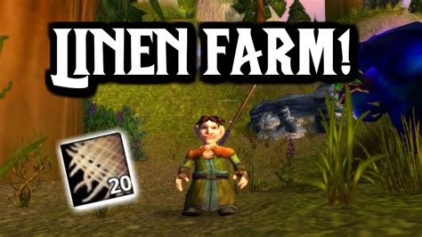 A Low Level LINEN FARMING SPOT In Classic WoW 