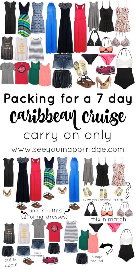 Over Packing For A 7 Day Caribbean Cruise Using Just A Carry On