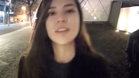Girl Kisses Camera At She Will Not Divide Us Youtube