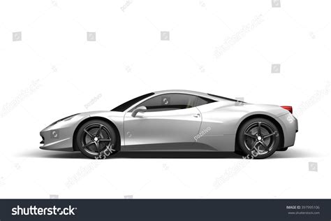 Super Sport Car On White Background Stock Illustration
