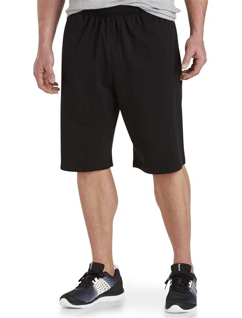 Harbor Bay By Dxl Big And Tall Mens Cotton Shorts Black 1xl