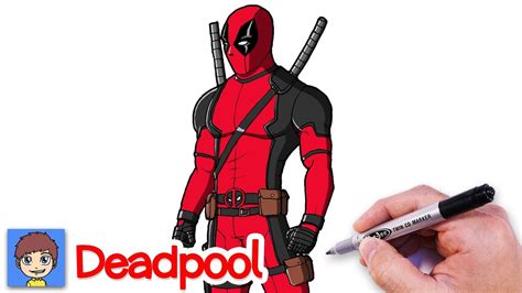 How To Draw Deadpool Step By Step Easy Drawing Tutorial