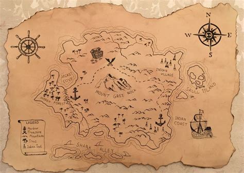 How To Draw A Treasure Map In 2 Steps Ran Art Blog Treasure Maps