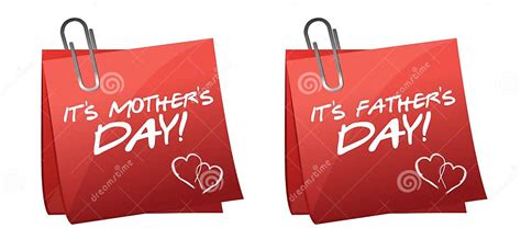 Fathers And Mothers Day Stock Illustration Illustration Of Daddy
