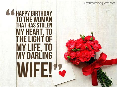 50 Romantic Birthday Wishes For Wife Freshmorningquotes