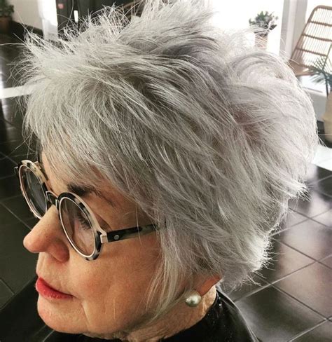 65 Gorgeous Gray Hair Styles In 2020 Gorgeous Gray Hair Short Spiky