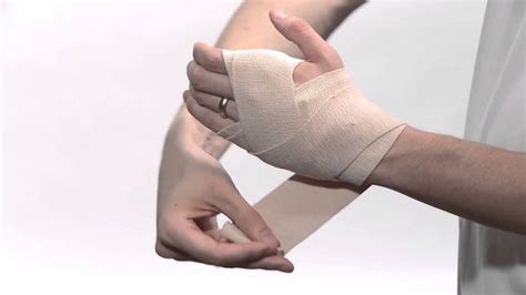 How To Wrap Wrist With Ace™ Brand Elastic Bandages Youtube