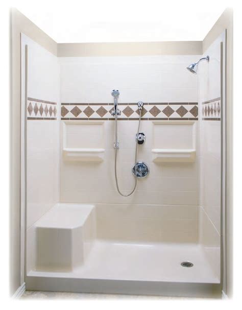 Walk In Shower Stalls Lowes One Piece Shower Stall At Lowes Design