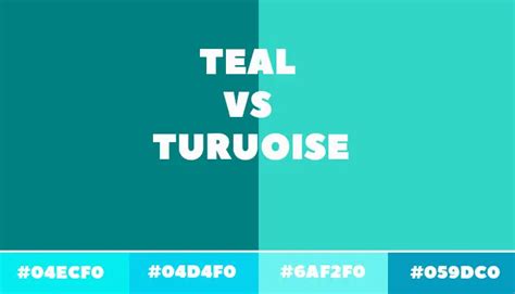 Teal Vs Turquoise 6 Key Differences