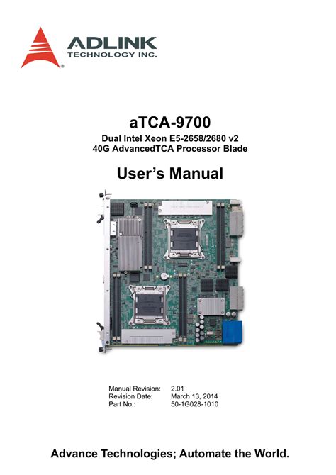 Adlink Atca 9700 User Manual 86 Pages Original Mode