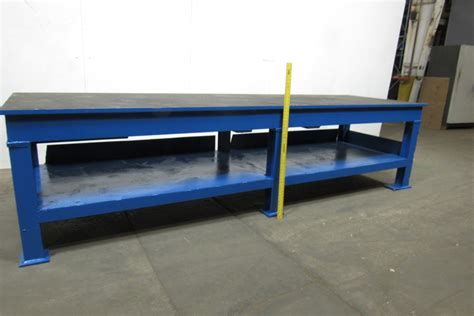 142x42 Heavy Duty Steel Weld Layout Assembly Work Table Bench 1