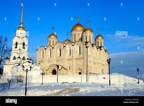 The Dormition Cathedral Assumption Cathedral In Vladimir Russia