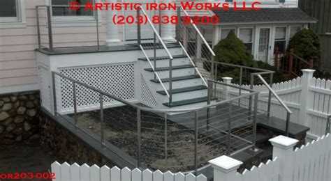 Glass And Cable Railings — Artistic Iron Works Norwalk Ct Railings
