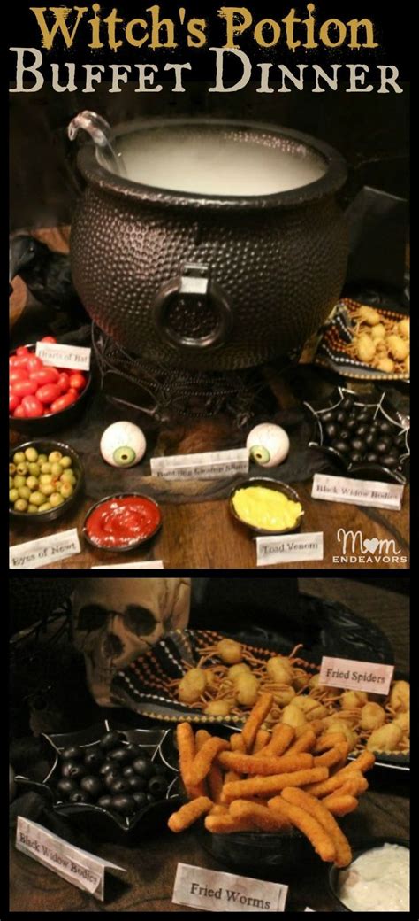 Witch S Potion Buffet Dinner And Halloween Pumpkin Carving Party Mom Endeavors Halloween