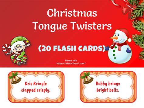 Christmas Tongue Twisters In Ppt Teaching Resources